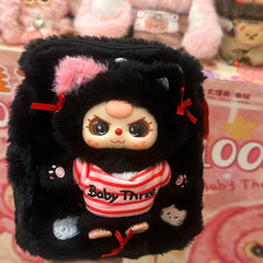 Baby Three cute bag travel mobile phone bag plush blind box trendy toy doll pendant