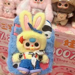 Baby Three cute bag travel mobile phone bag plush blind box trendy toy doll pendant